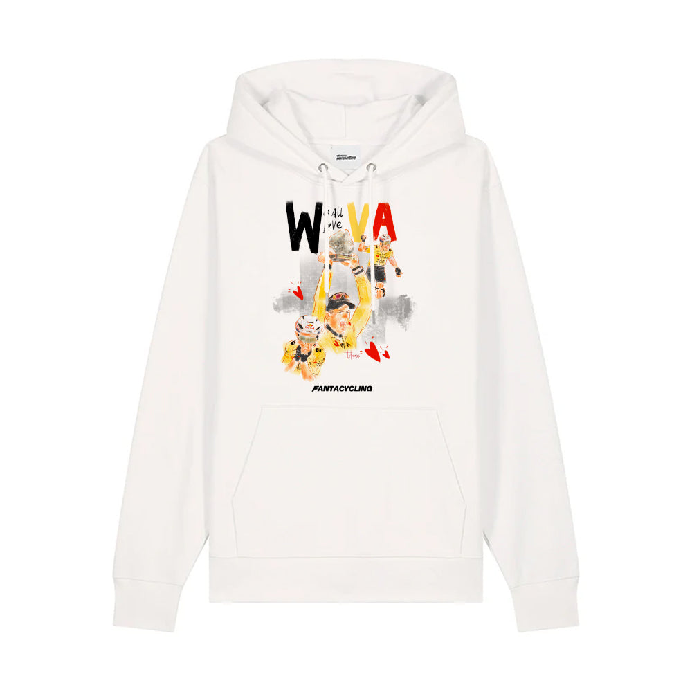 We all love VA | Felpa con cappuccio stampata