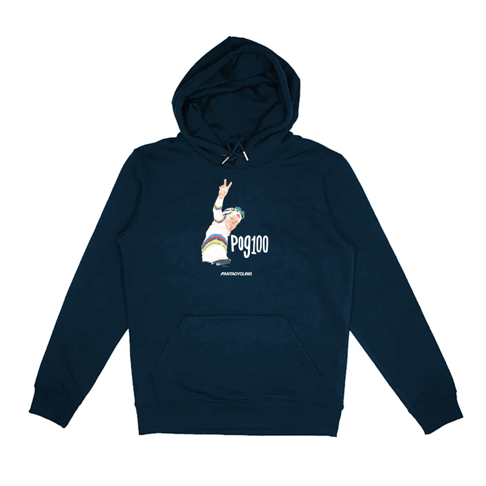 POG100 | Felpa con cappuccio stampata