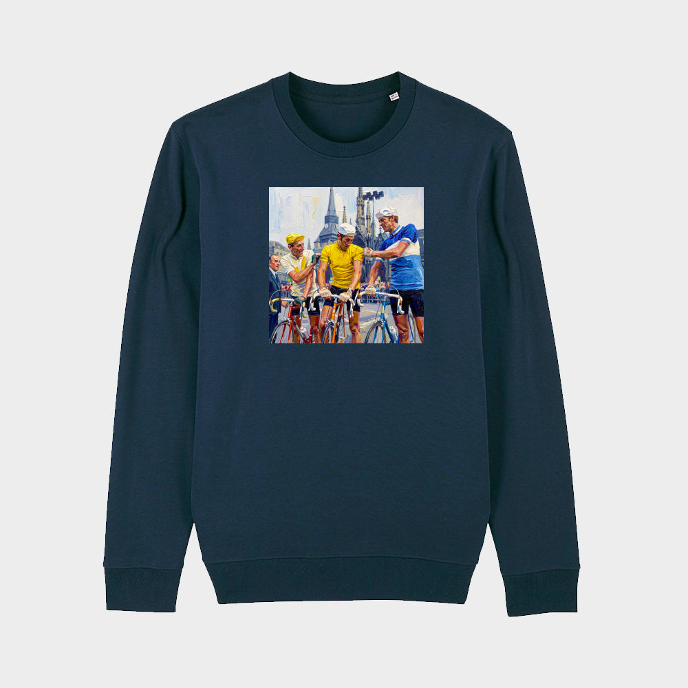 La maglia gialla | Felpa girocollo stampata