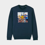 La maglia gialla | Felpa girocollo stampata