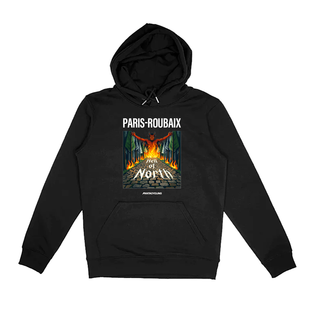 Paris-Roubaix | Felpa con cappuccio stampata