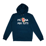 PIÙ PIGA PER TUTTI | Felpa con cappuccio stampata