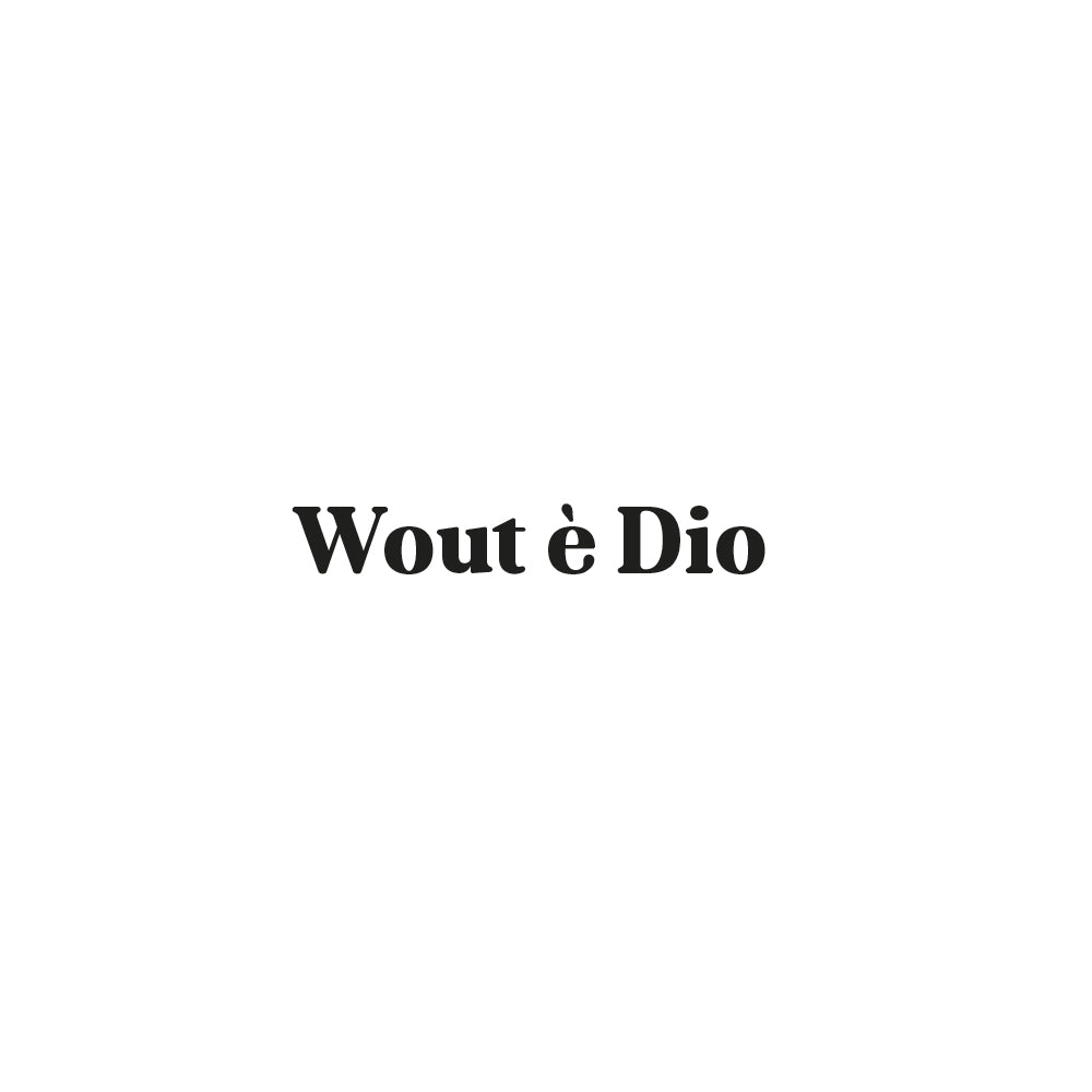 Wout è Dio (solo scritta) | Felpa con cappuccio stampata