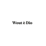 Wout è Dio (solo scritta) | Felpa con cappuccio stampata