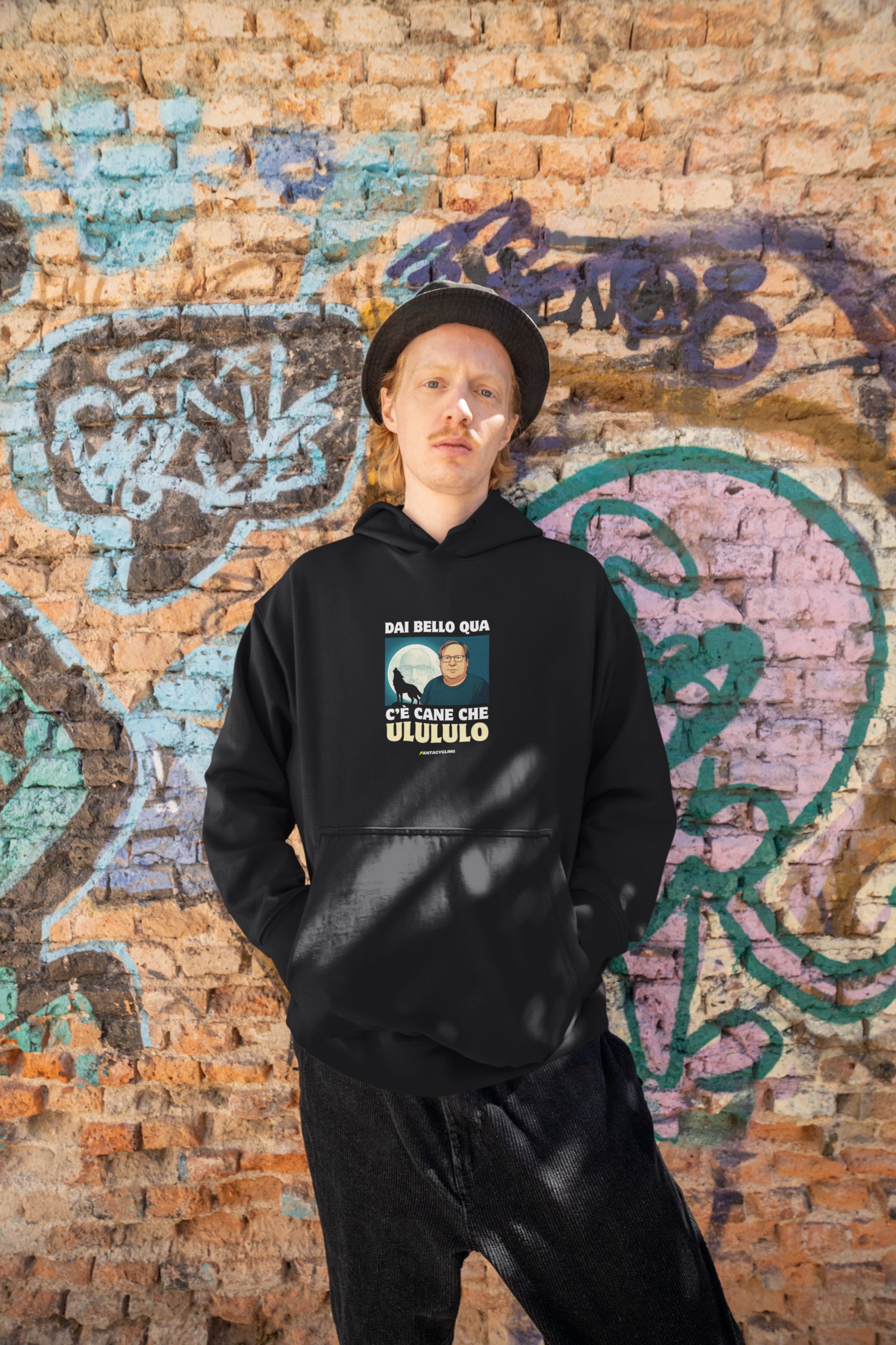 CANE CHE ULULULO | Felpa girocollo stampata