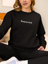 Wout is God (solo scritta) | Felpa girocollo stampata