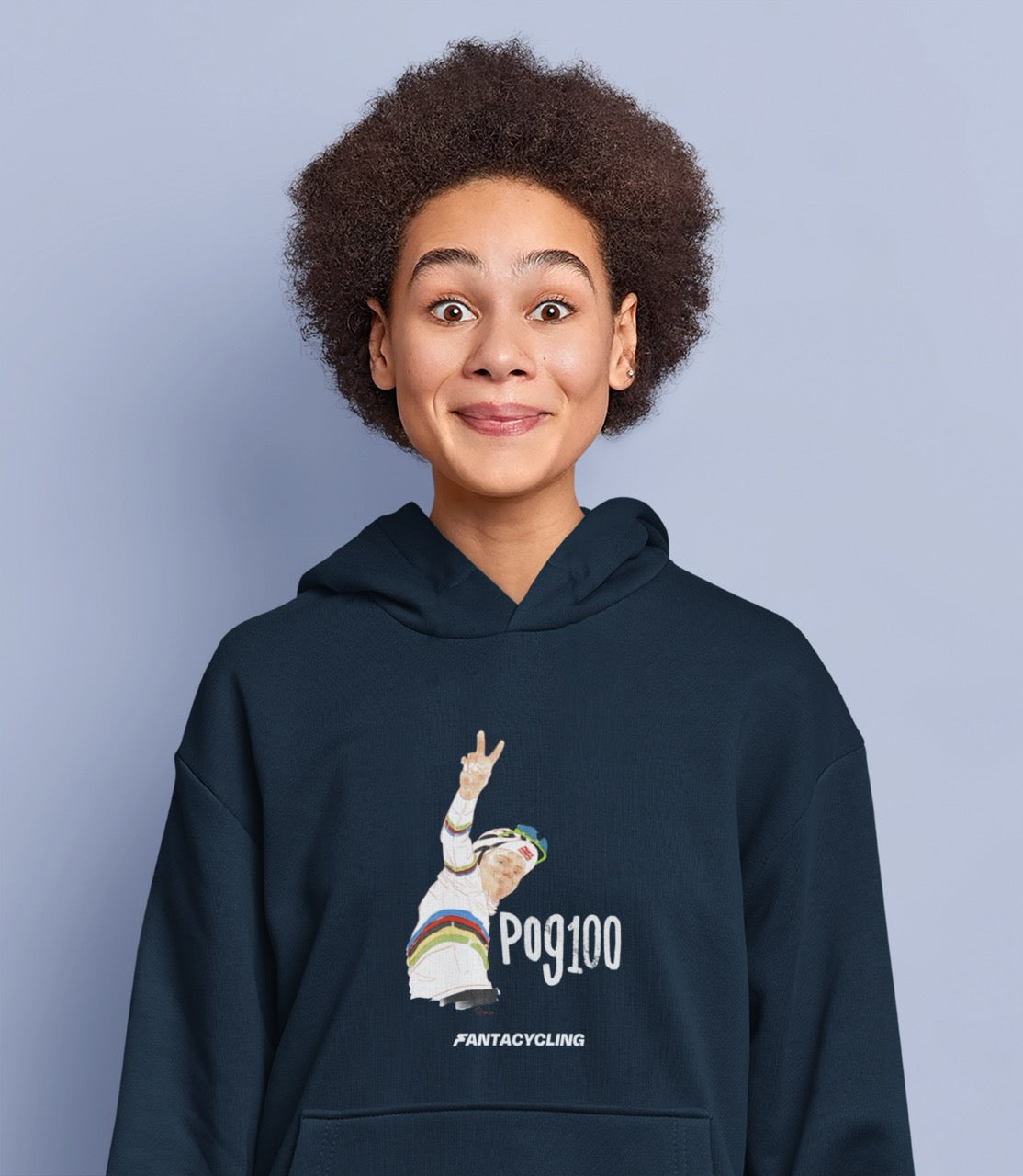 POG100 | Felpa con cappuccio stampata