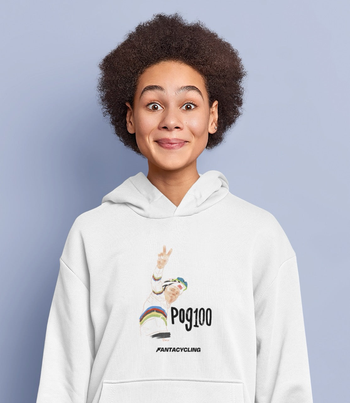 POG100 | Felpa con cappuccio stampata