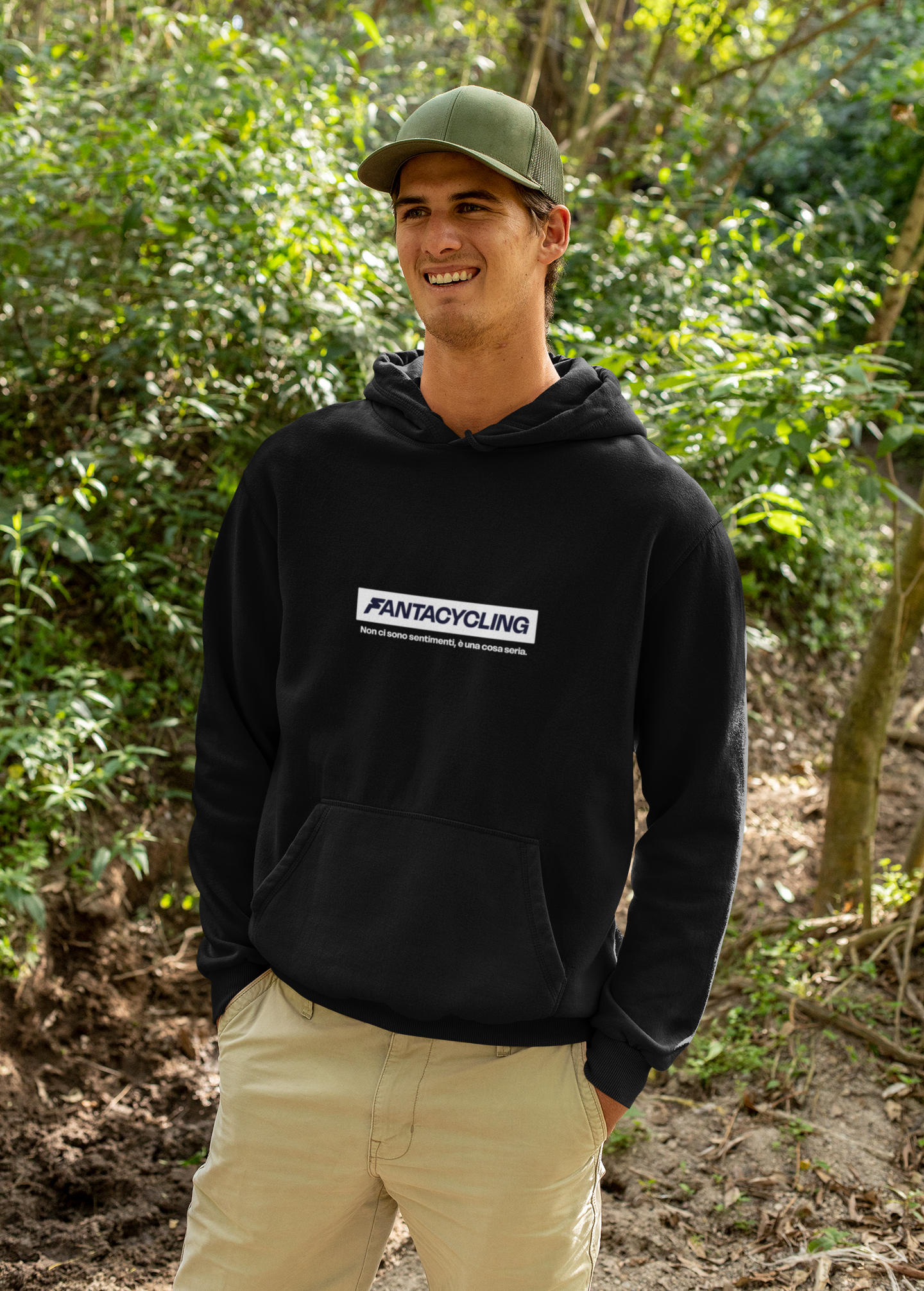 FANTACYCLING | Felpa con cappuccio stampata