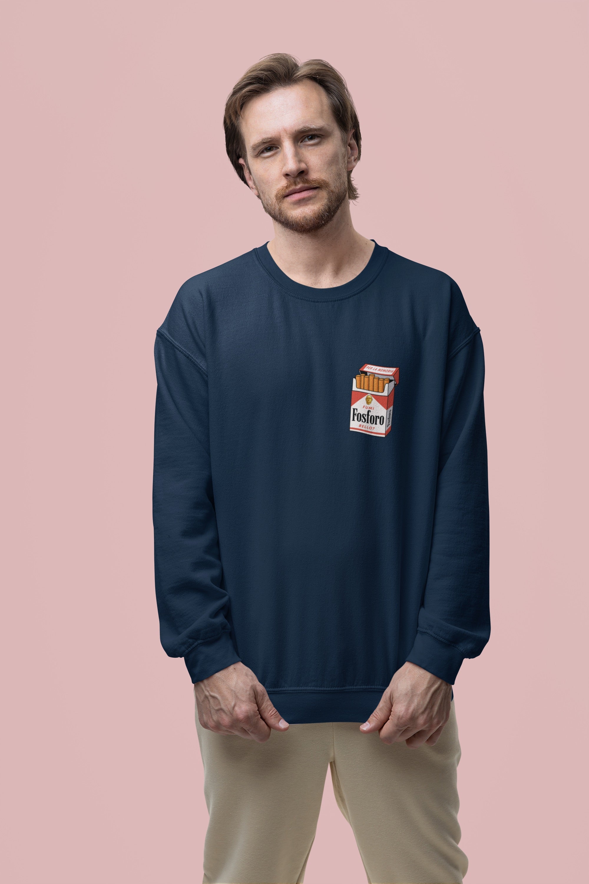 FUMI FOSFORO? | Felpa girocollo stampata