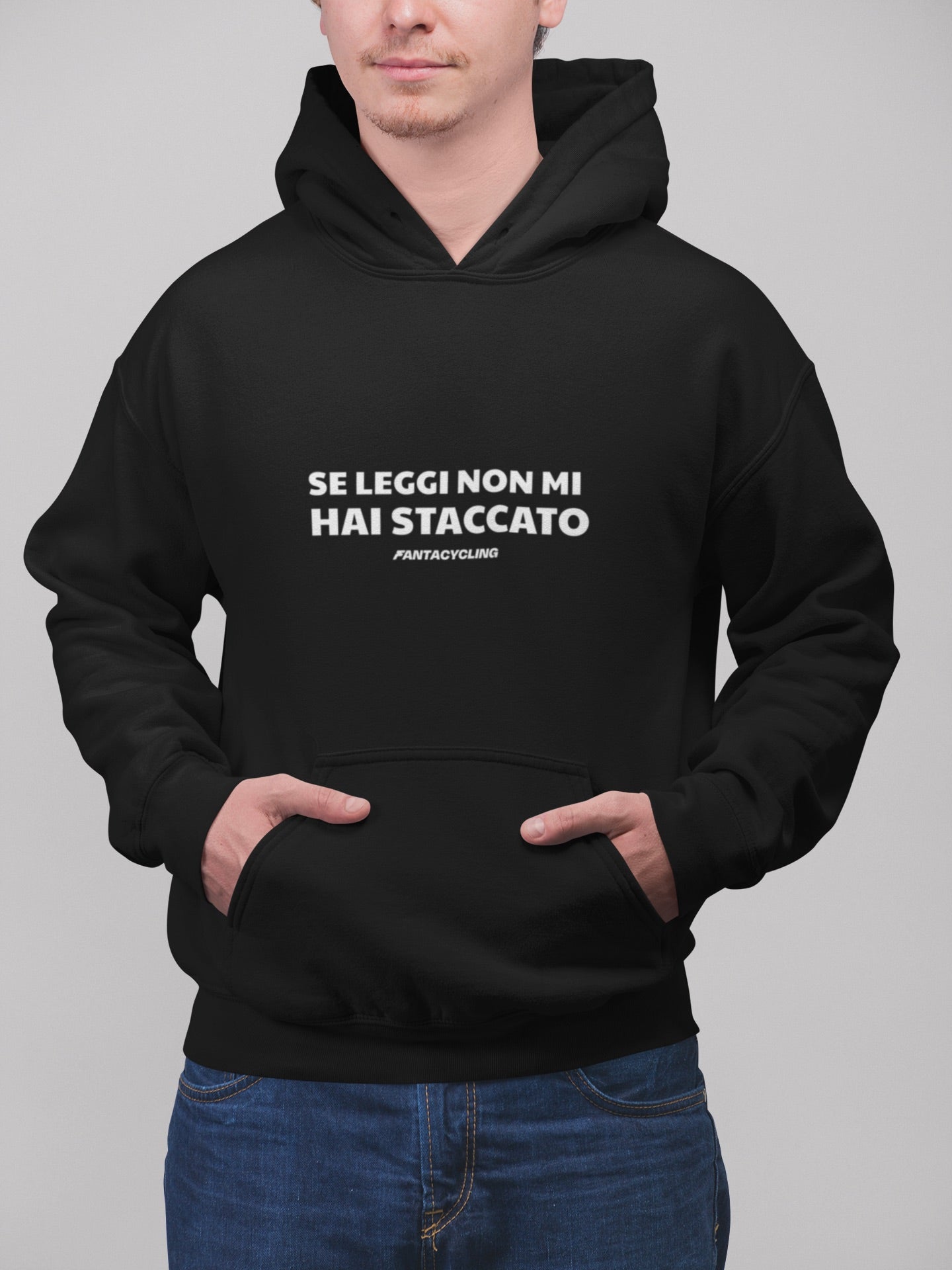 Se leggi non mi hai staccato | Felpa con cappuccio stampata