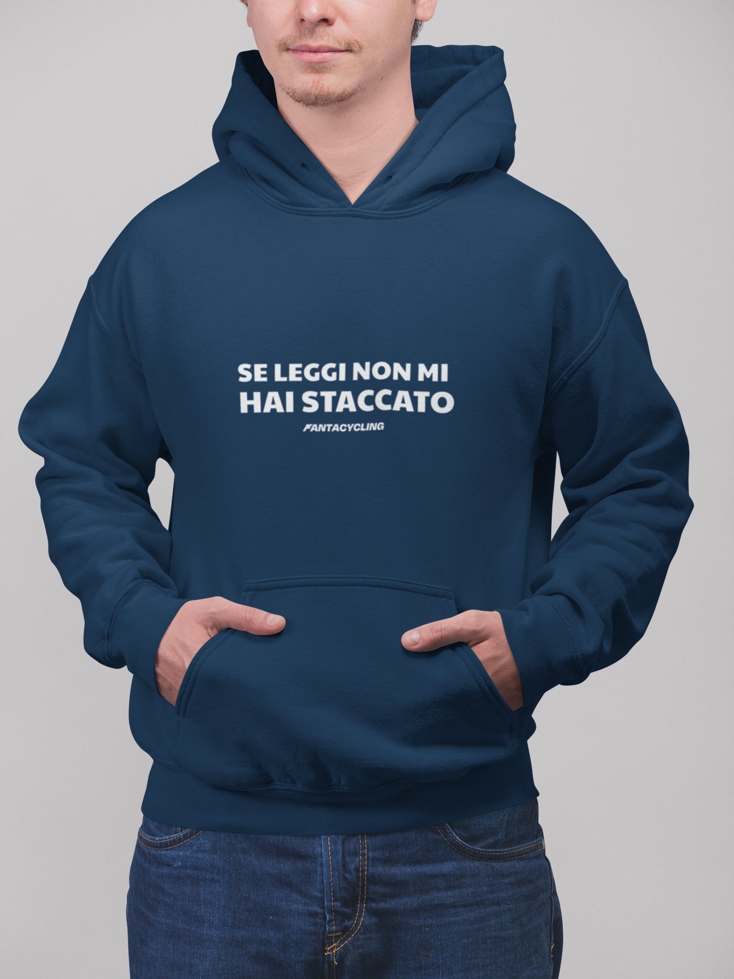 Se leggi non mi hai staccato | Felpa con cappuccio stampata