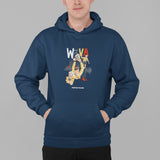 We all love VA | Felpa con cappuccio stampata