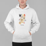 We all love VA | Felpa con cappuccio stampata