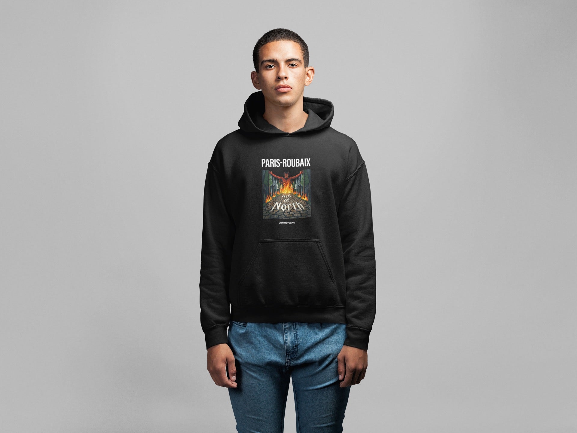 Paris-Roubaix | Felpa con cappuccio stampata