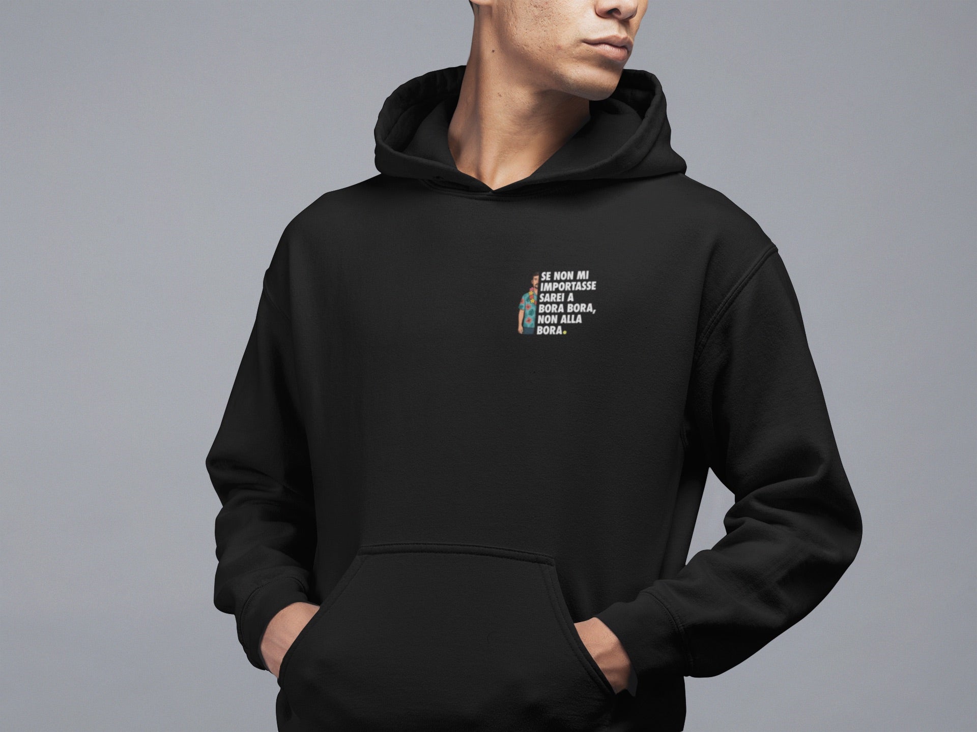 BORA BORA | Felpa con cappuccio stampata