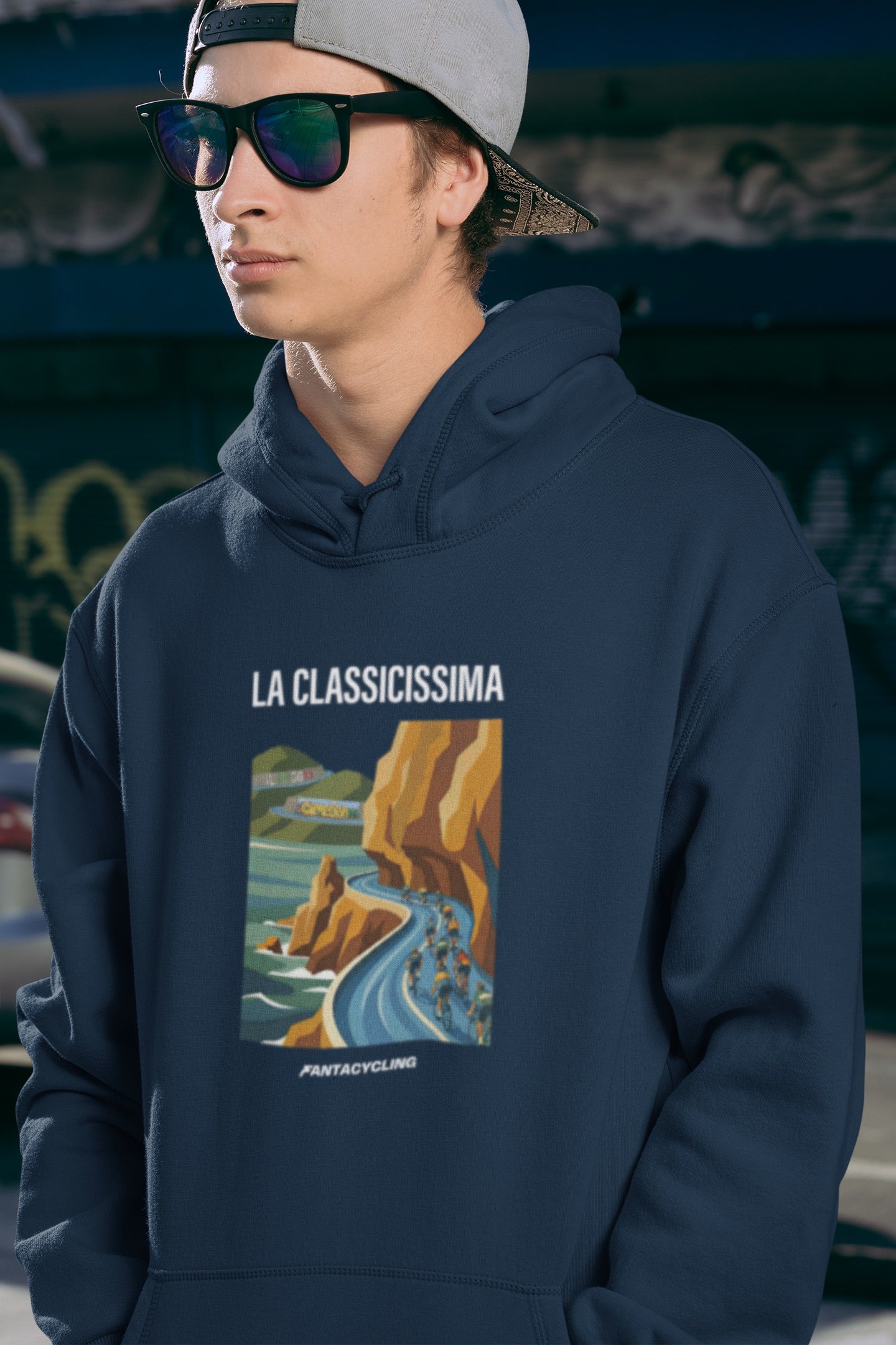 Milano-Sanremo | Felpa con cappuccio stampata