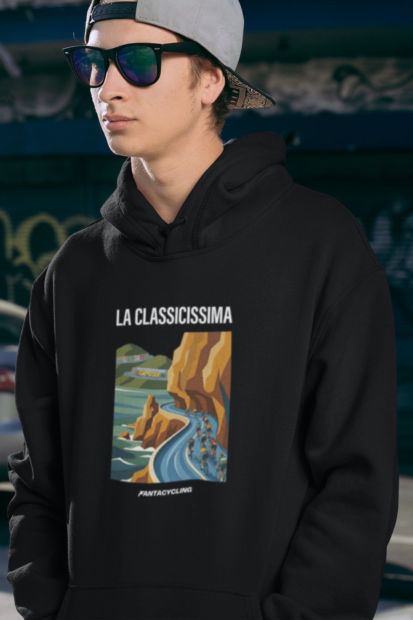 Milano-Sanremo | Felpa con cappuccio stampata