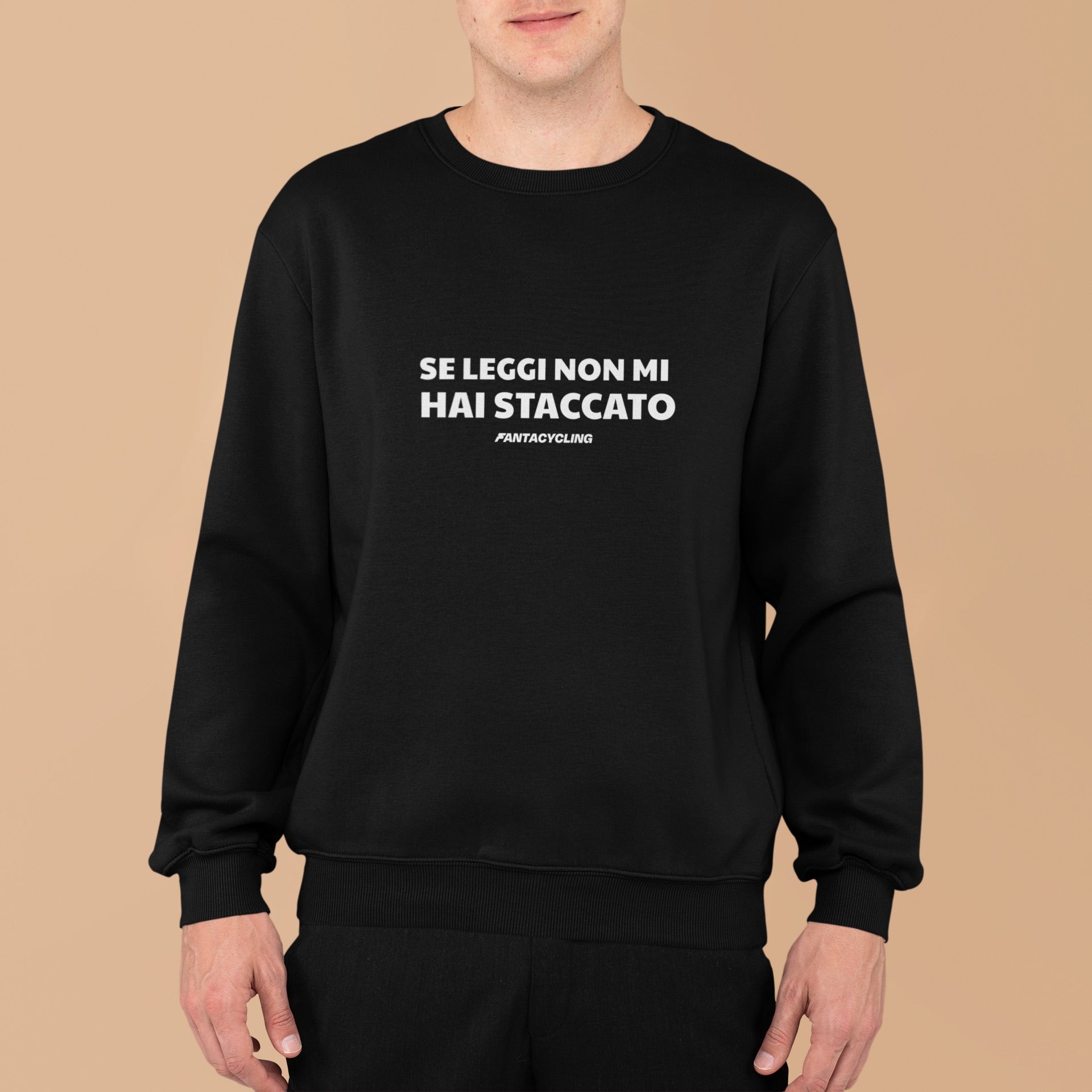 Se leggi non mi hai staccato | Felpa girocollo stampata