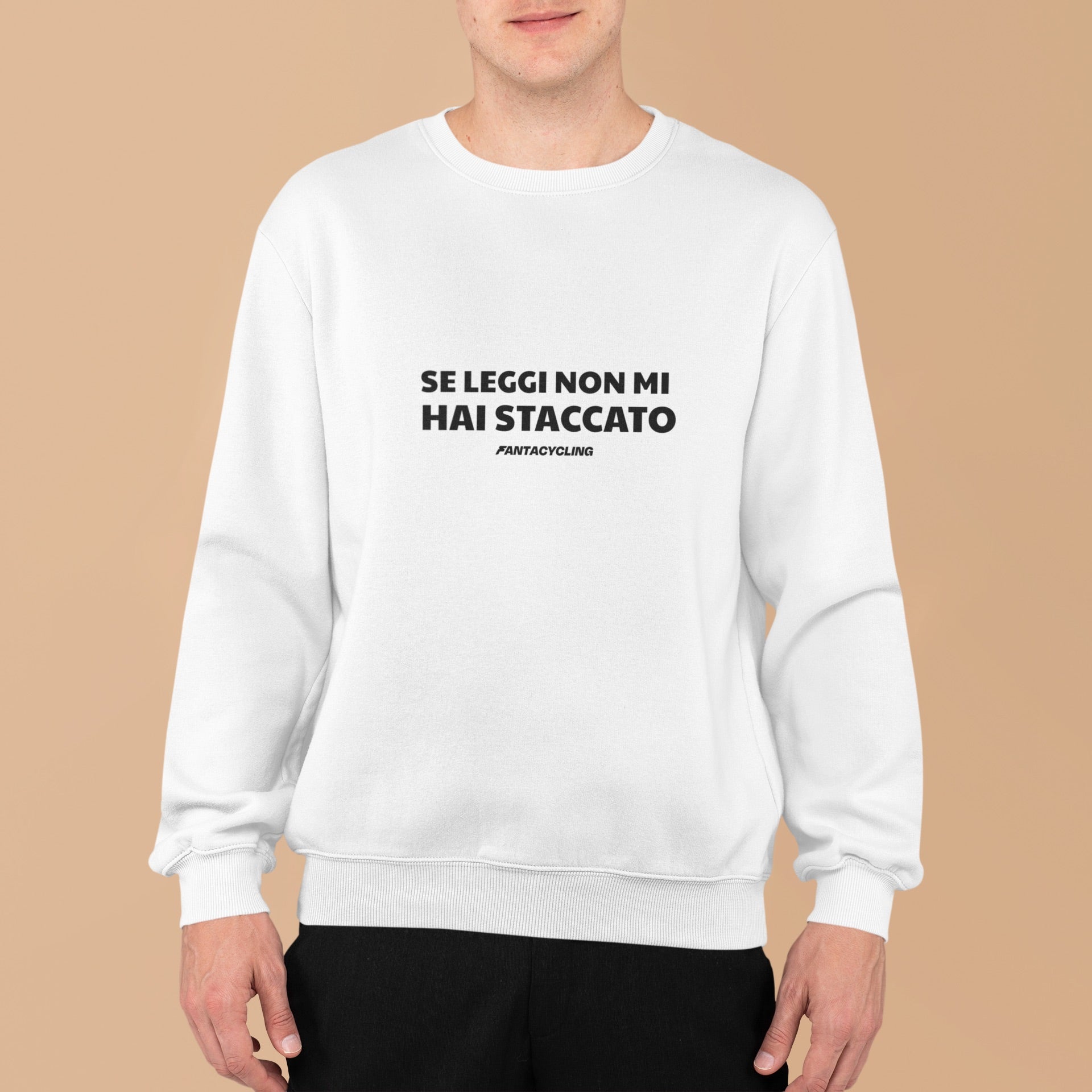 Se leggi non mi hai staccato | Felpa girocollo stampata