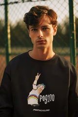POG100 | Felpa girocollo stampata