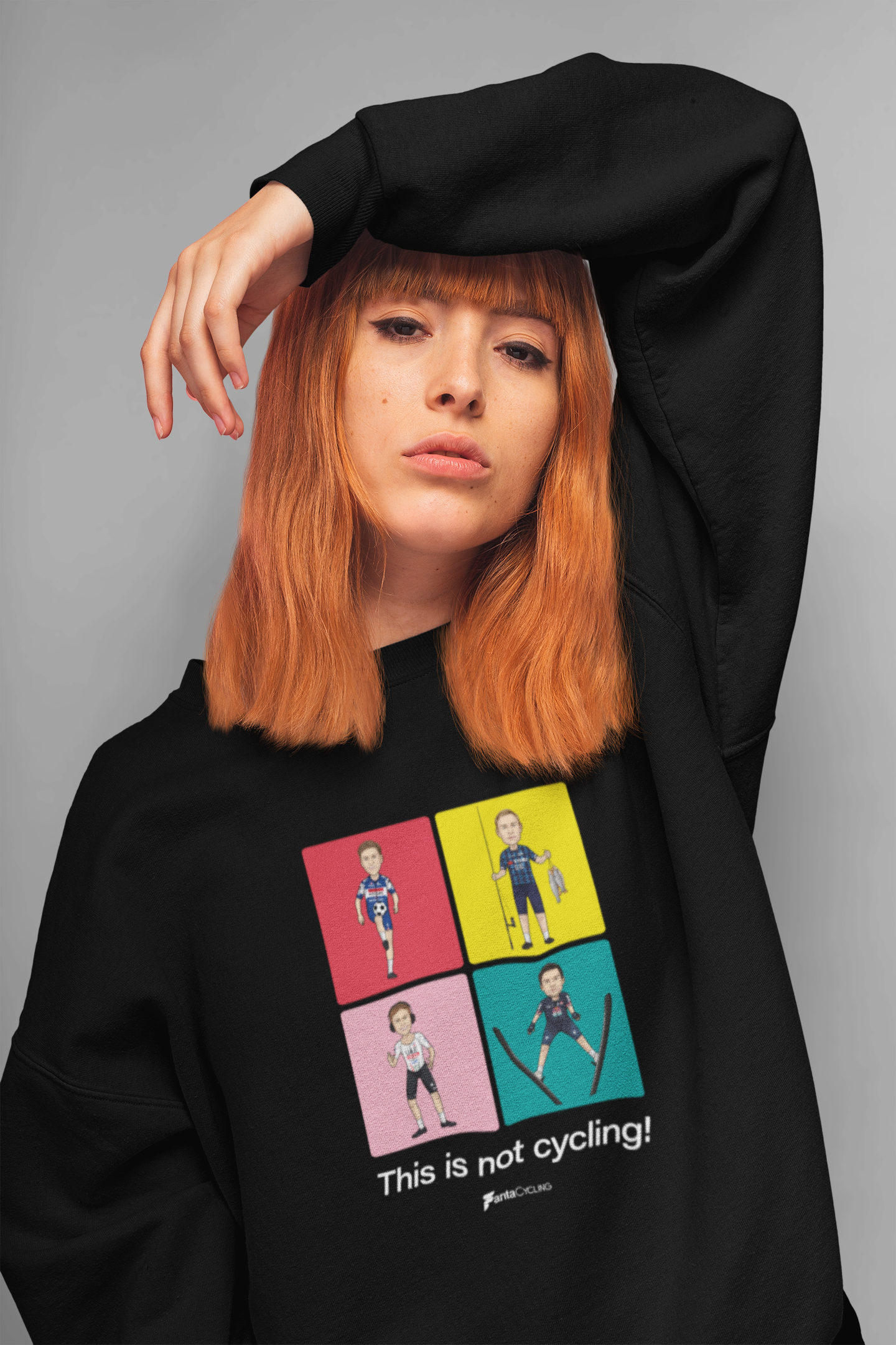 THIS IS NOT CYCLING | Printed crewneck sweatshirt