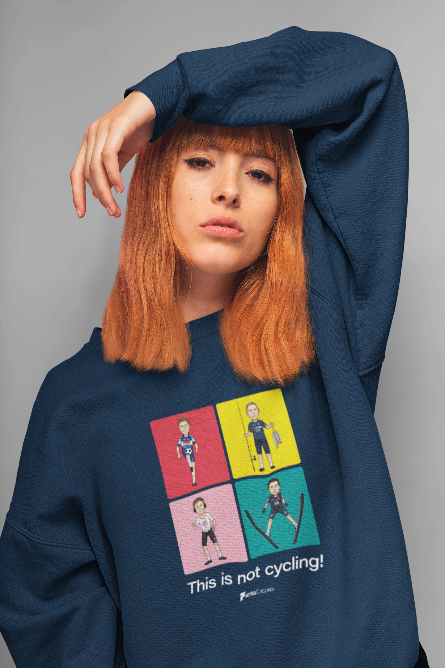 THIS IS NOT CYCLING | Printed crewneck sweatshirt