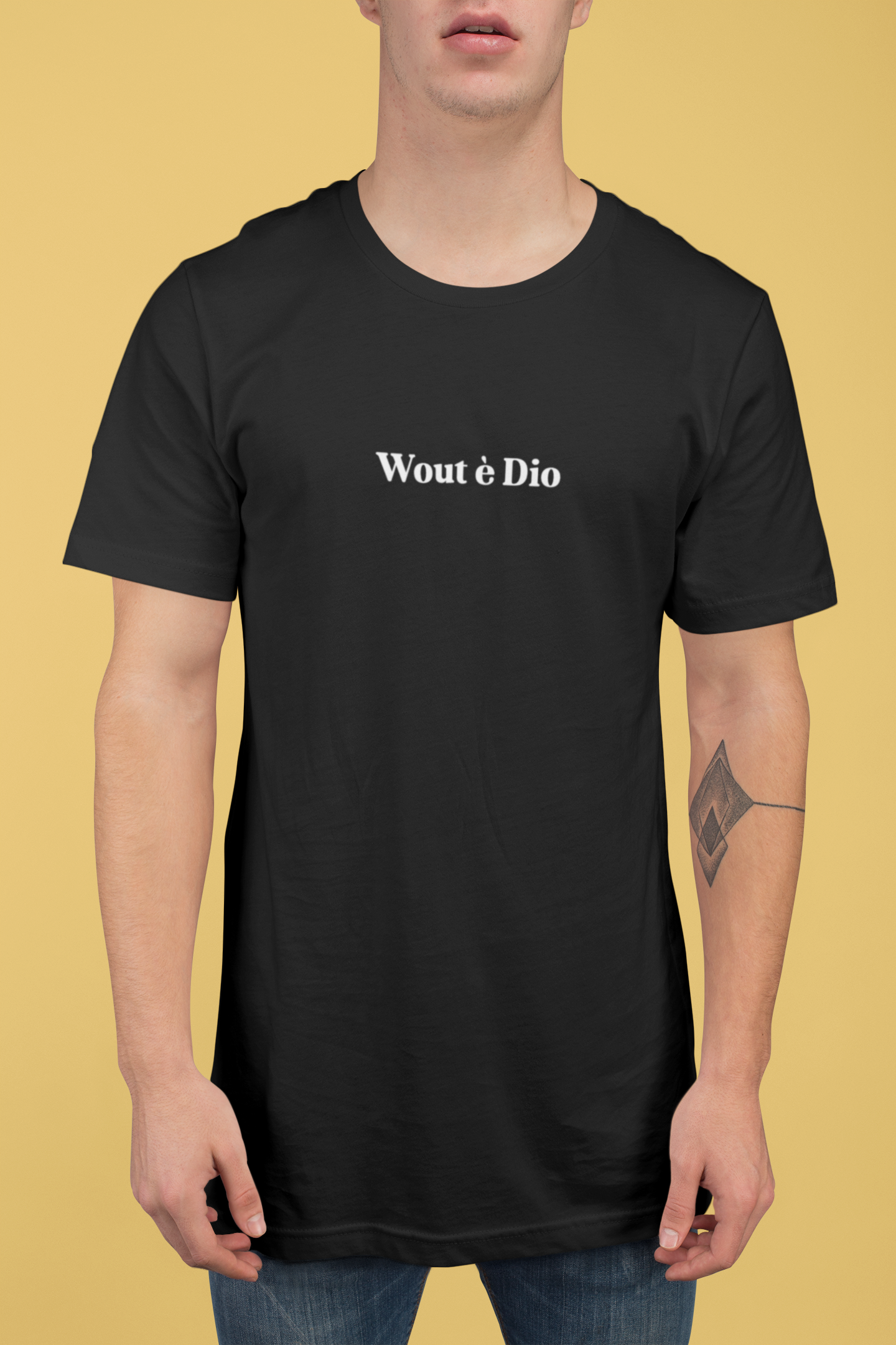 Wout è Dio (written only) | Printed t-shirt
