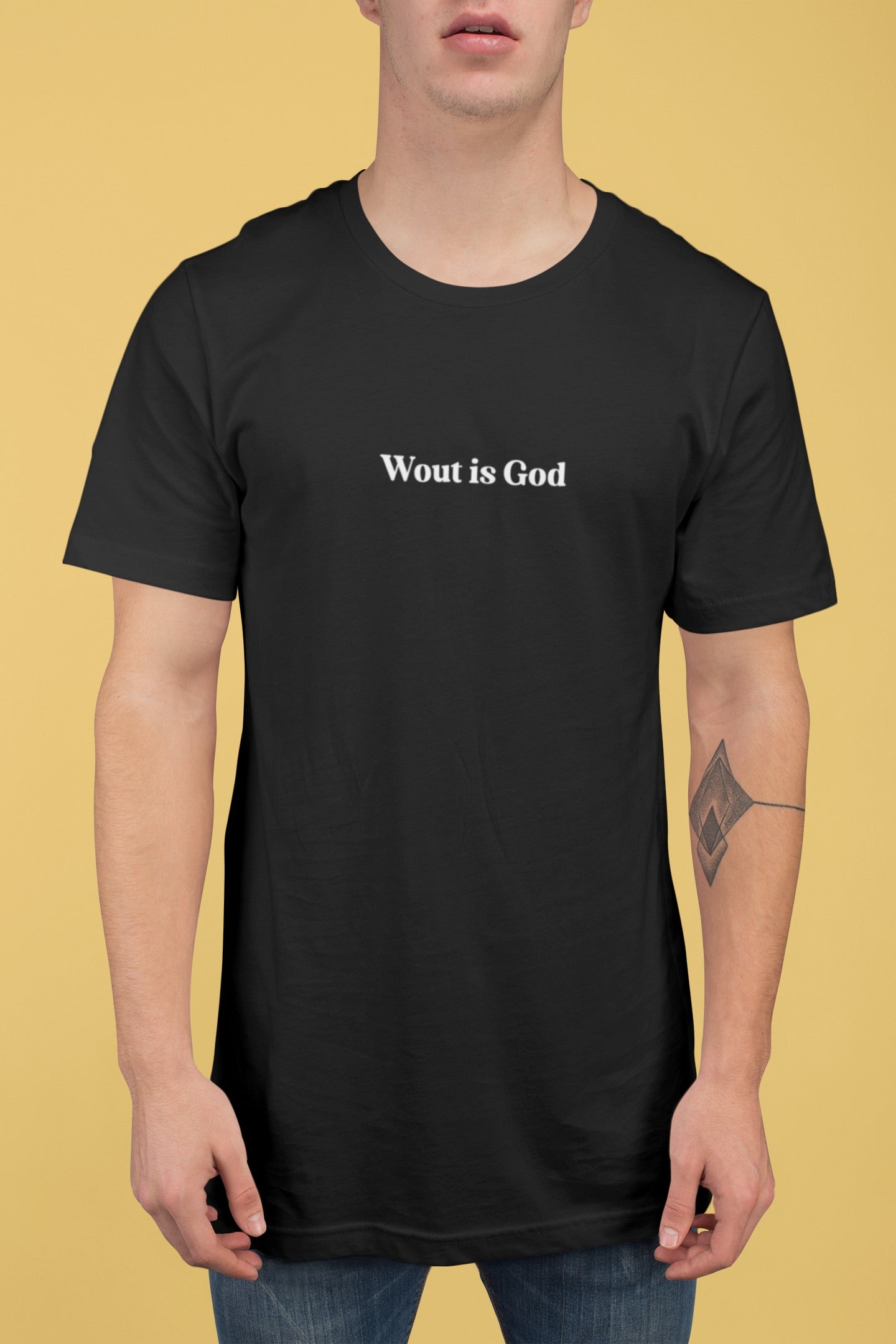 Wout is God (solo scritta) | T-shirt stampata