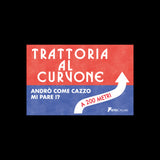 TRATTORIA AL CURVONE | Felpa girocollo stampata